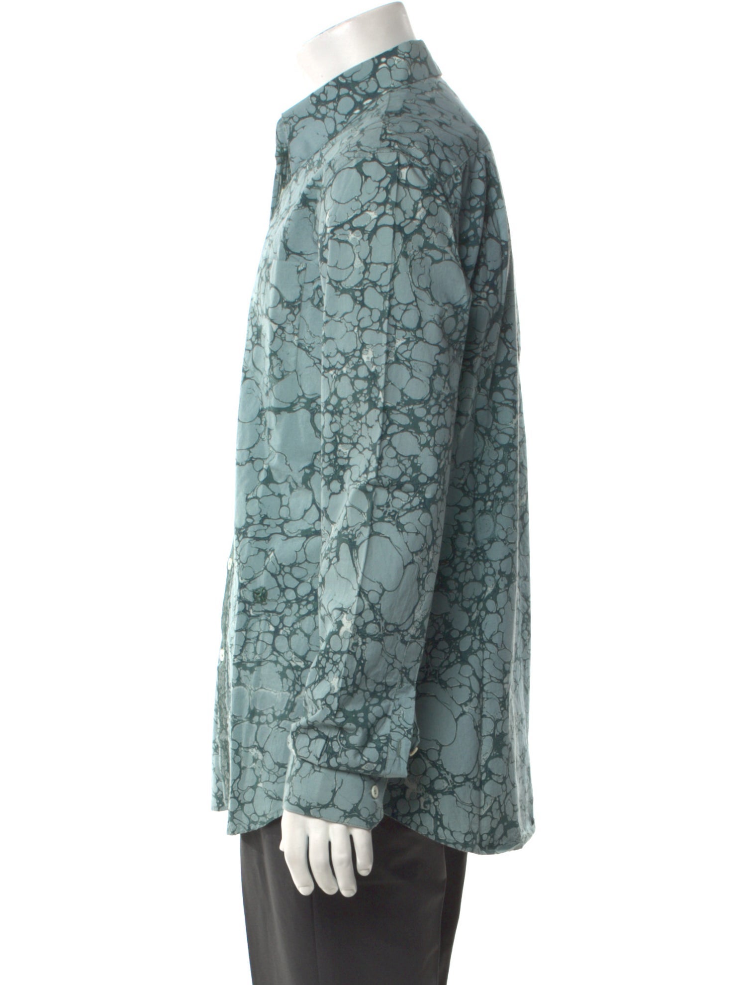 McQ Alexander McQueen Floral Print Long Sleeve Shirt
