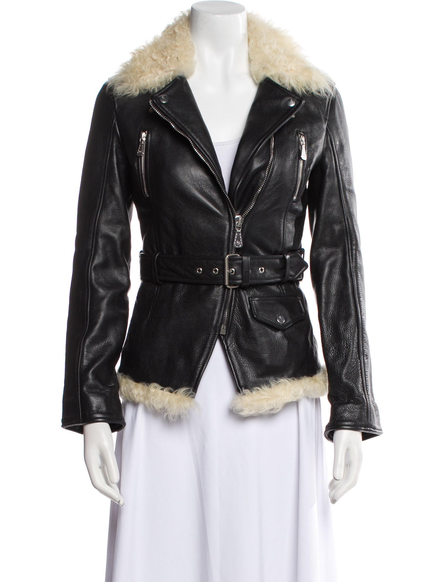 McQ Alexander McQueen Shearling Fur Jacket