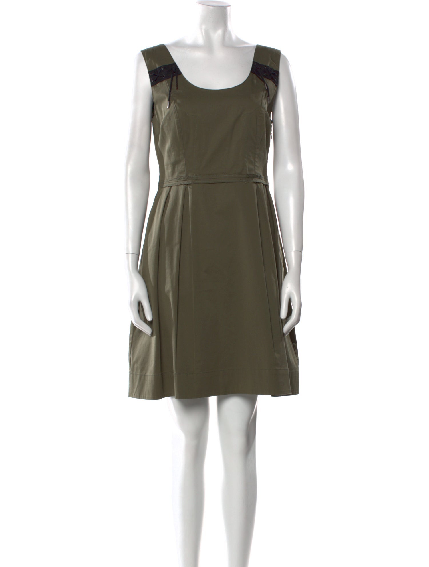 McQ Alexander McQueen Scoop Neck Mini Dress