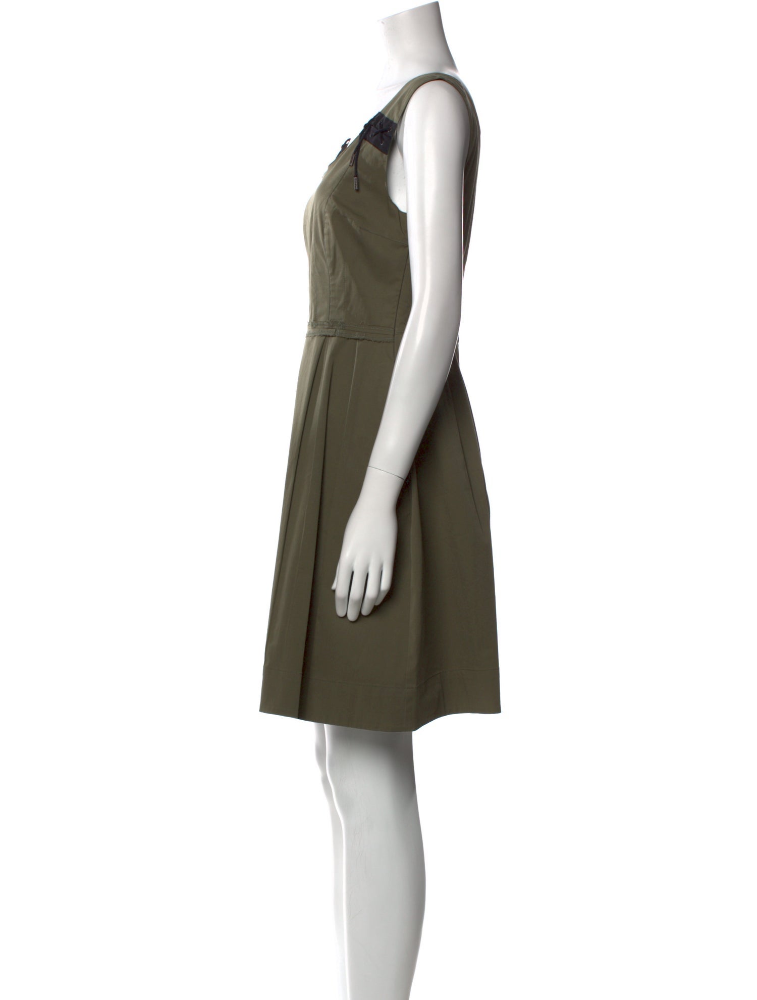 McQ Alexander McQueen Scoop Neck Mini Dress