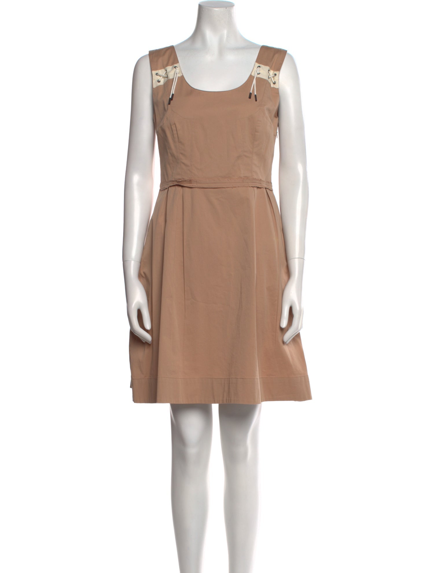 McQ Alexander McQueen Scoop Neck Mini Dress