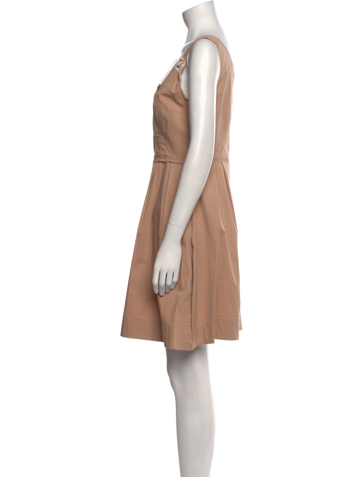 McQ Alexander McQueen Scoop Neck Mini Dress