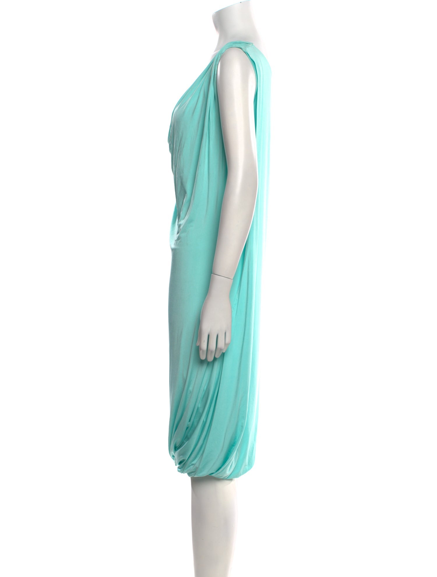 McQ Alexander McQueen Cowl Neck Knee-Length Dress