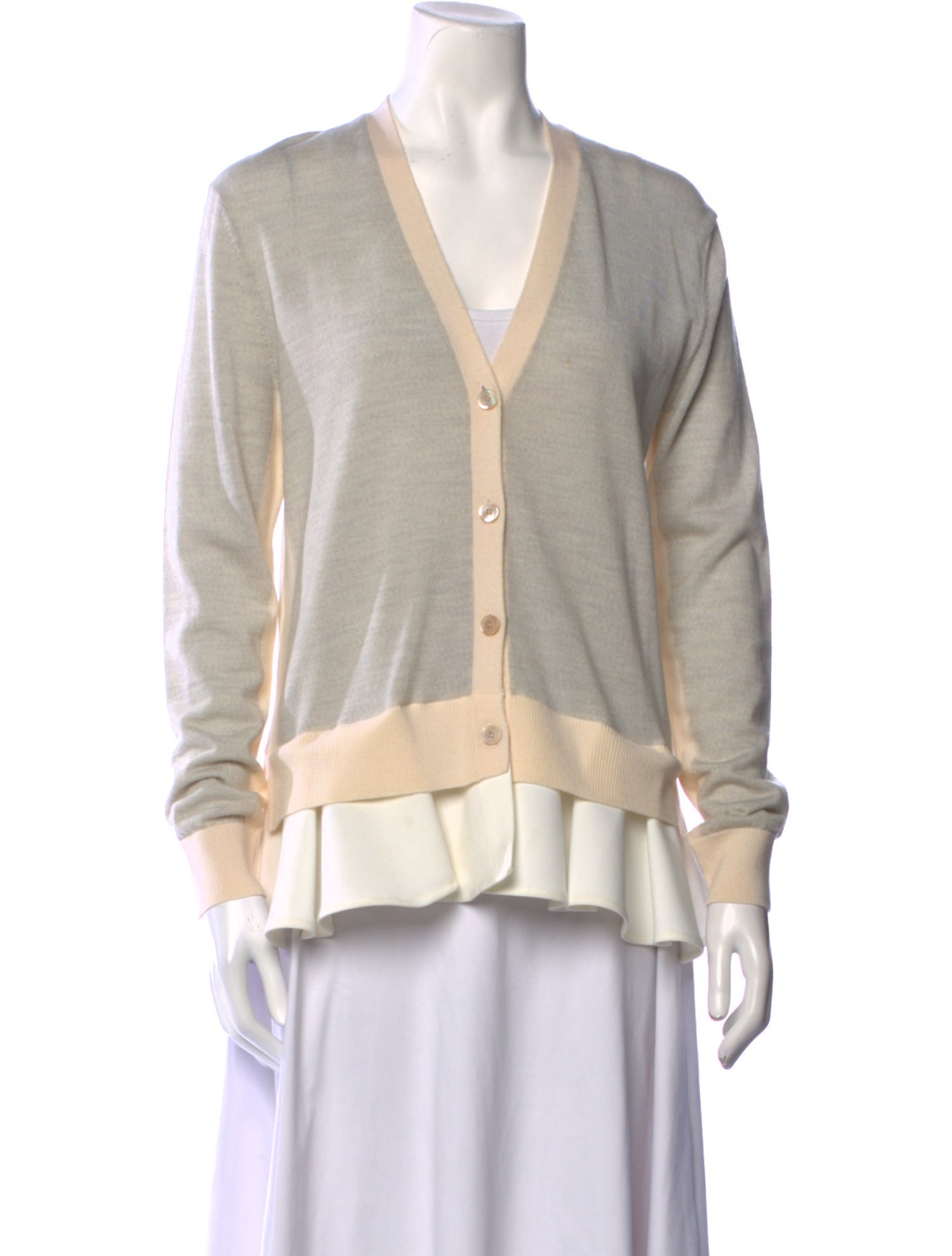 McQ Alexander McQueen Wool Colorblock Pattern Sweater