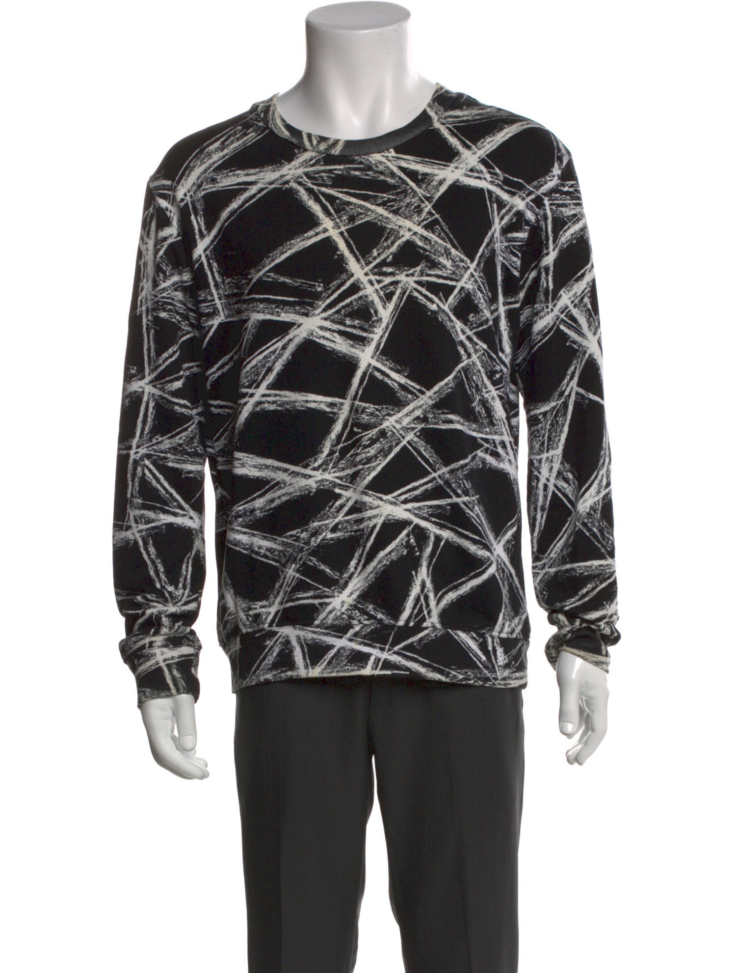 McQ Alexander McQueen Printed Crew Neck Pullover