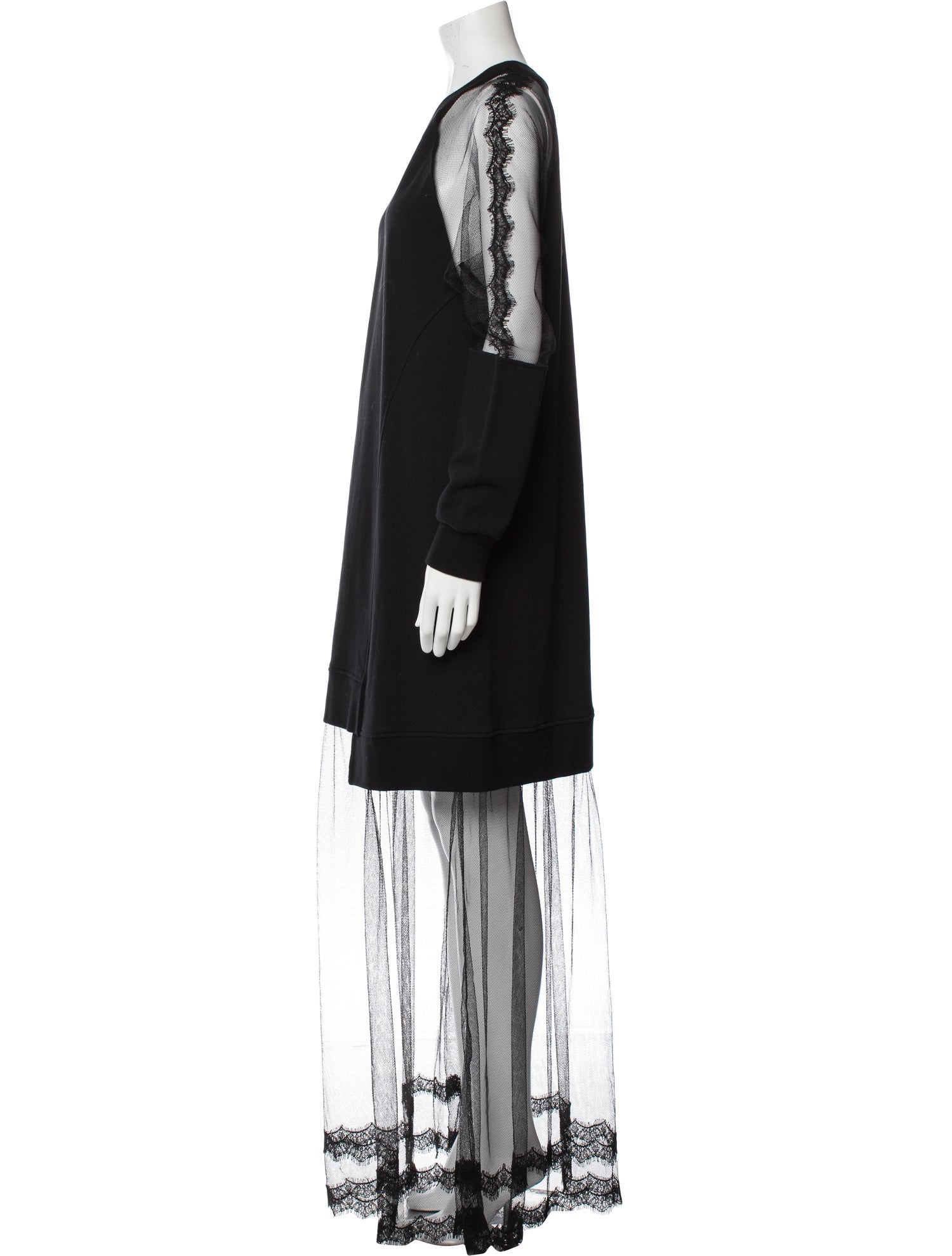 McQ Alexander McQueen Crew Neck Long Dress