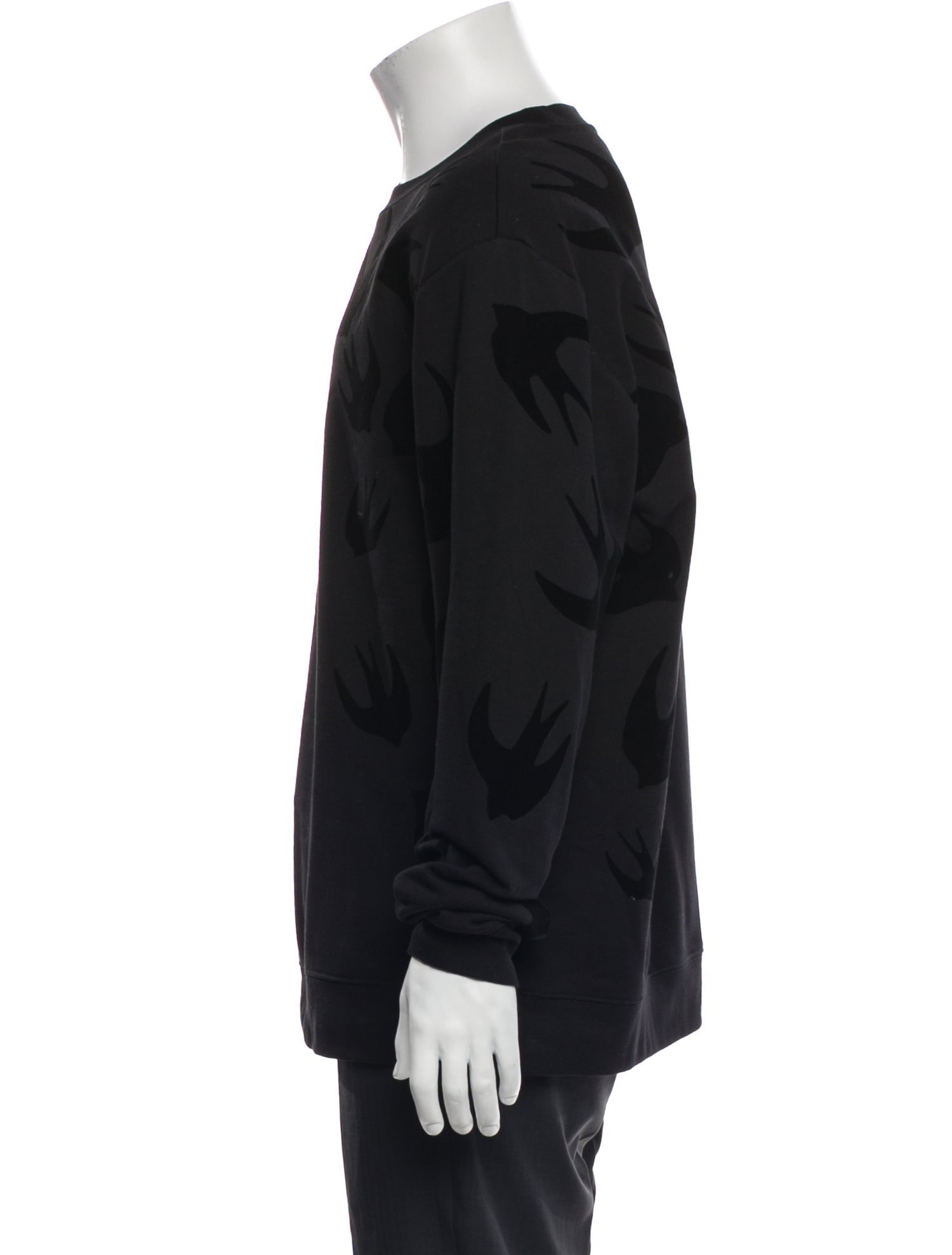 McQ Alexander McQueen Printed Crew Neck Pullover