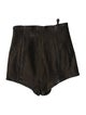 McQ Alexander McQueen Lamb Leather Mini Shorts