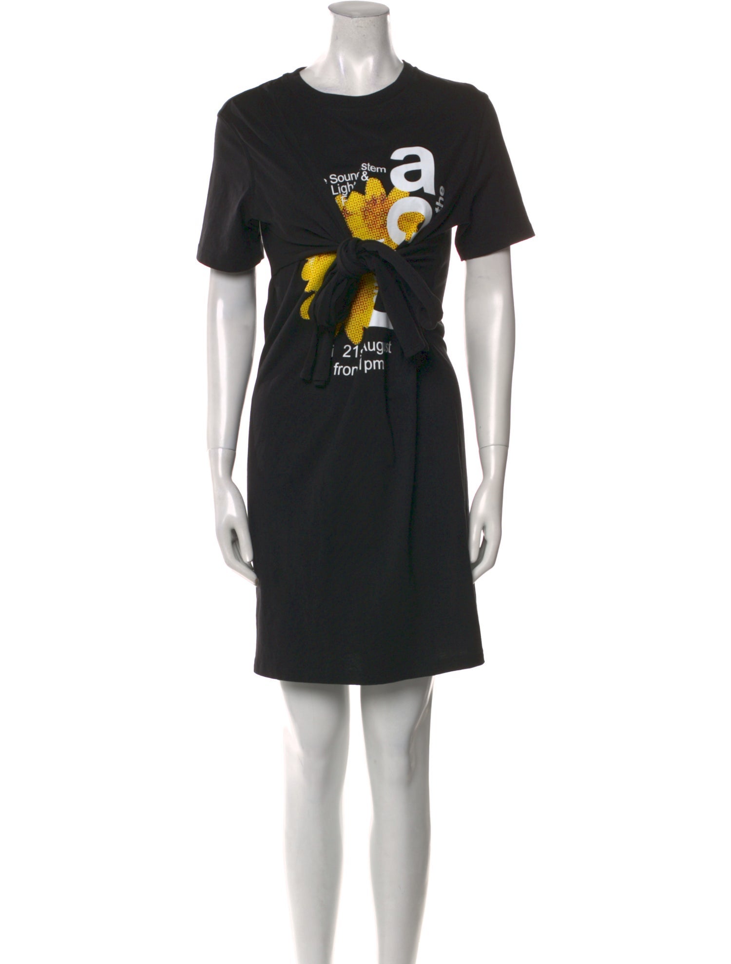 McQ Alexander McQueen Crew Neck Mini Dress