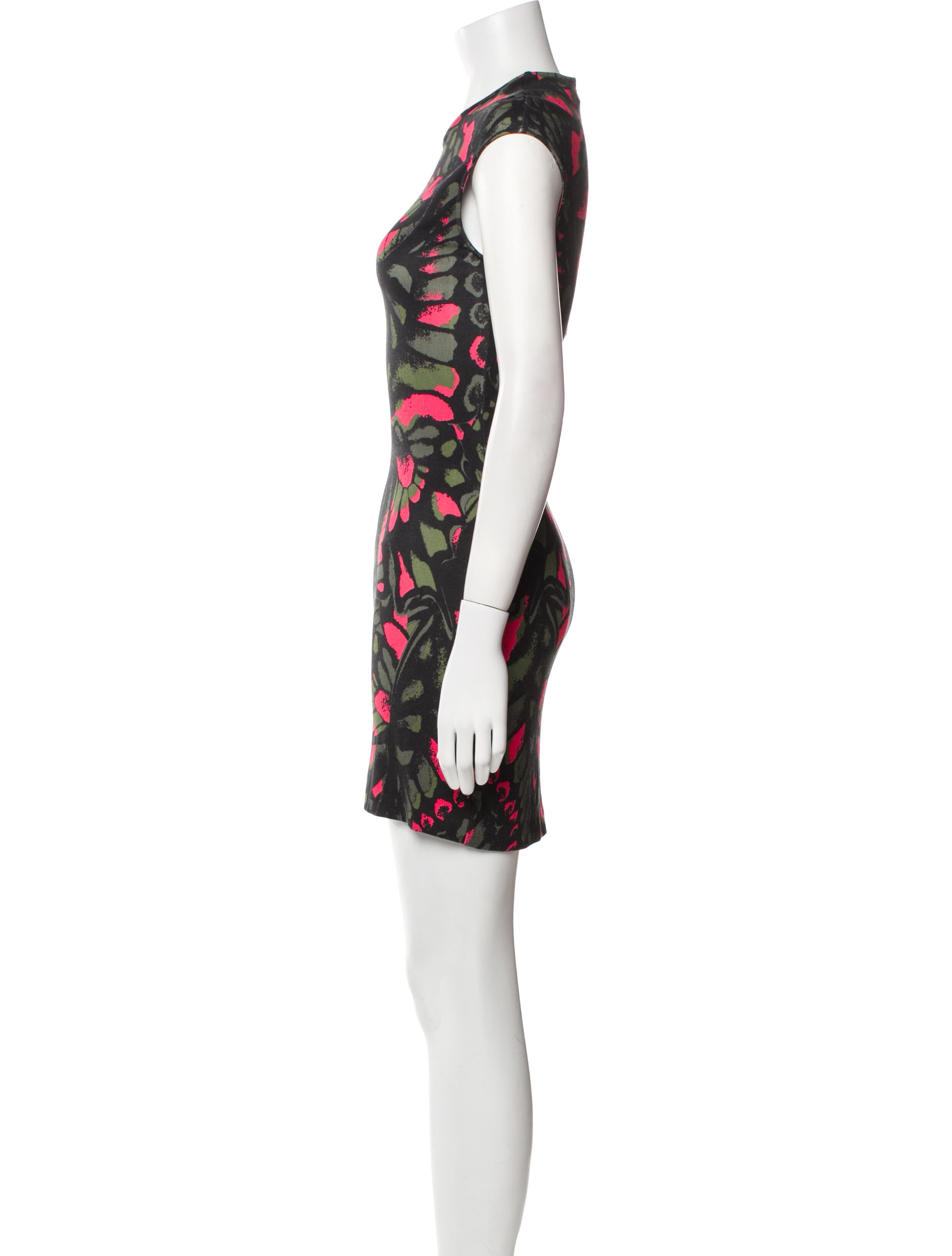 McQ Alexander McQueen Printed Mini Dress