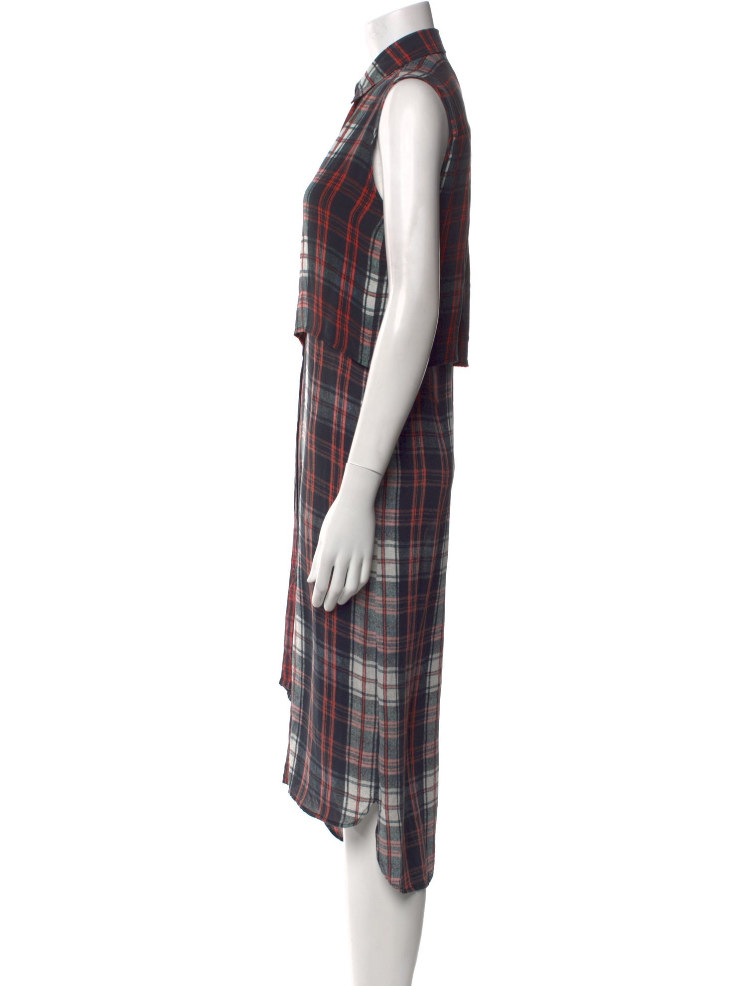 McQ Alexander McQueen Silk Midi Length Dress