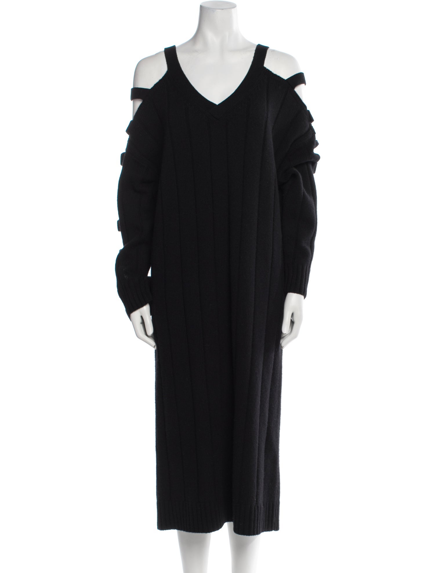McQ Alexander McQueen Wool Midi Length Dress