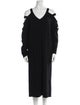 McQ Alexander McQueen Wool Midi Length Dress
