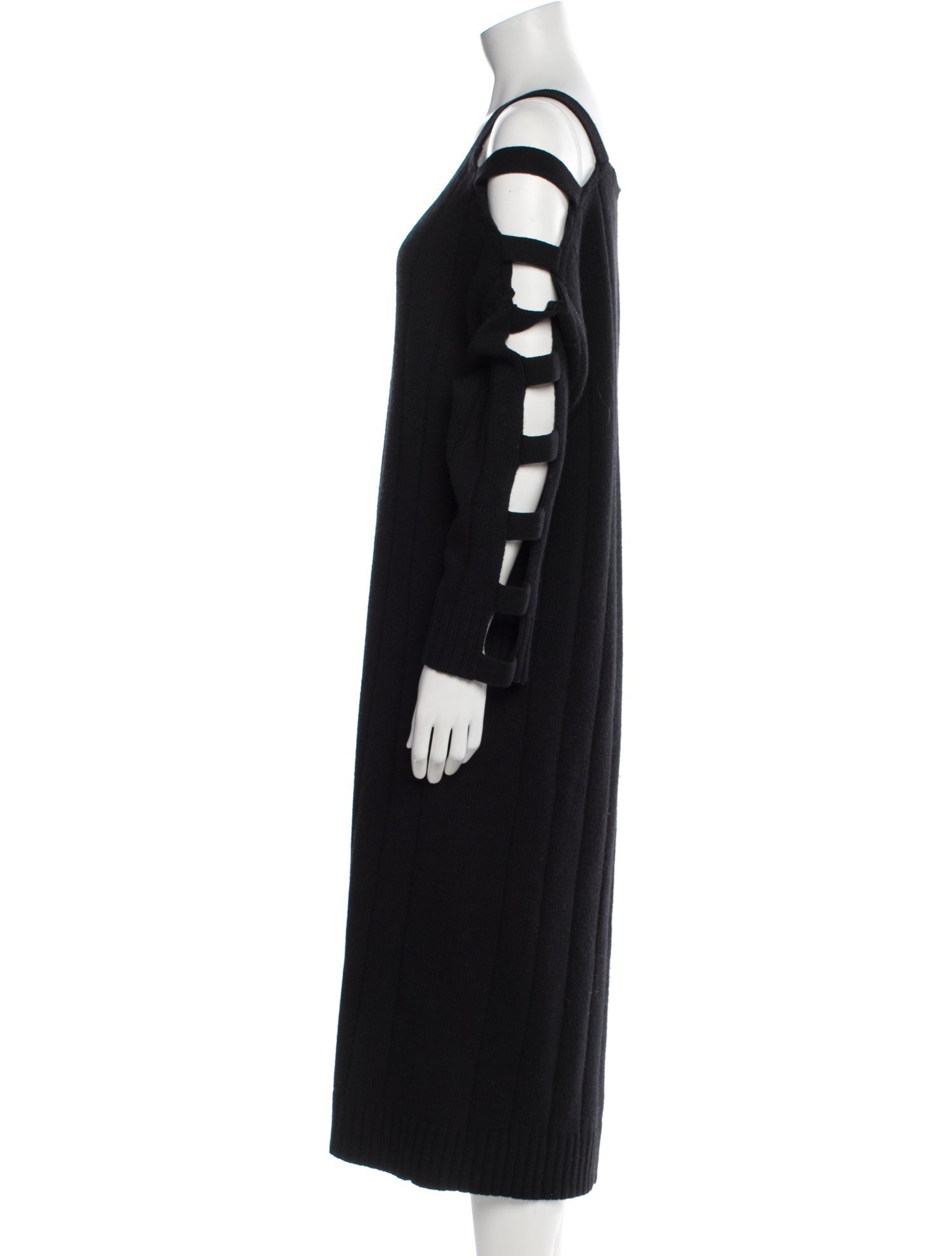 McQ Alexander McQueen Wool Midi Length Dress