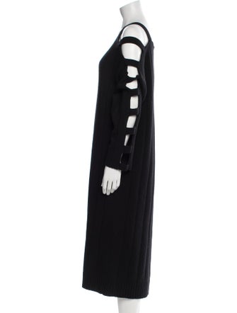 McQ Alexander McQueen Wool Midi Length Dress