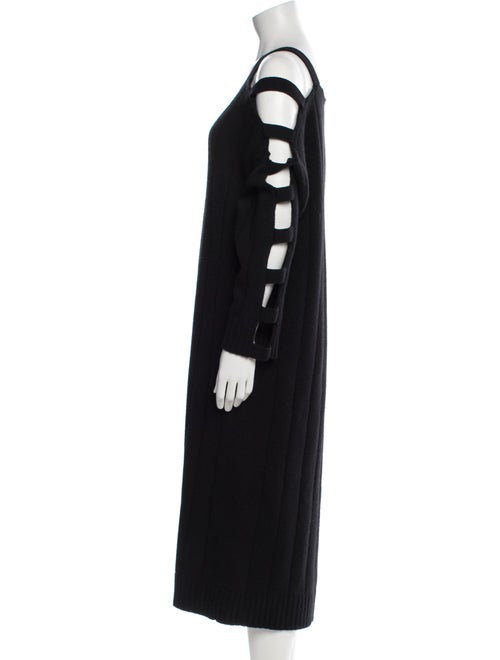 McQ Alexander McQueen Wool Midi Length Dress