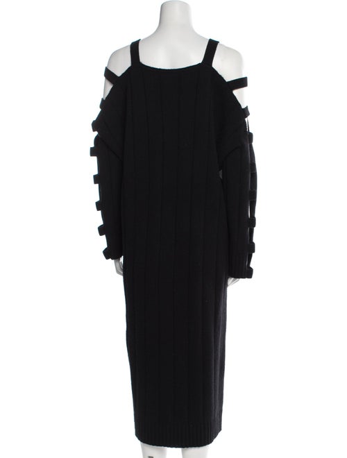 McQ Alexander McQueen Wool Midi Length Dress