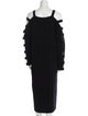 McQ Alexander McQueen Wool Midi Length Dress