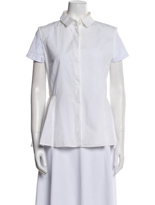 McQ Alexander McQueen Short Sleeve Button-Up Top