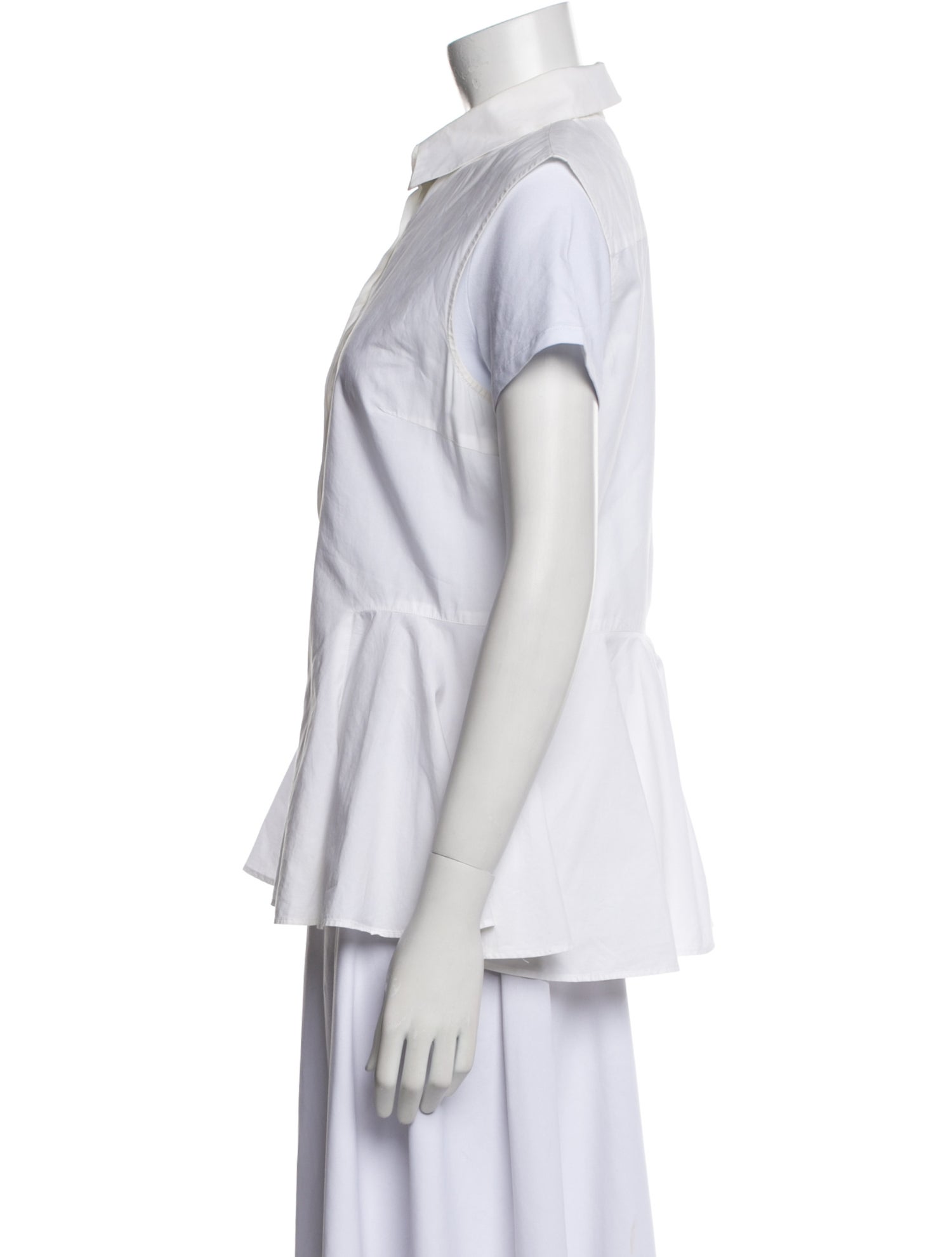 McQ Alexander McQueen Short Sleeve Button-Up Top