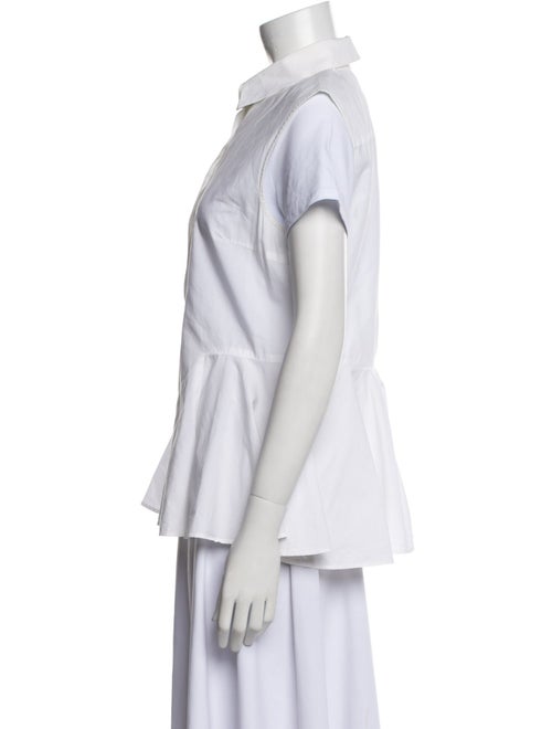 McQ Alexander McQueen Short Sleeve Button-Up Top