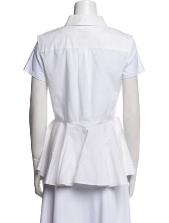 McQ Alexander McQueen Short Sleeve Button-Up Top