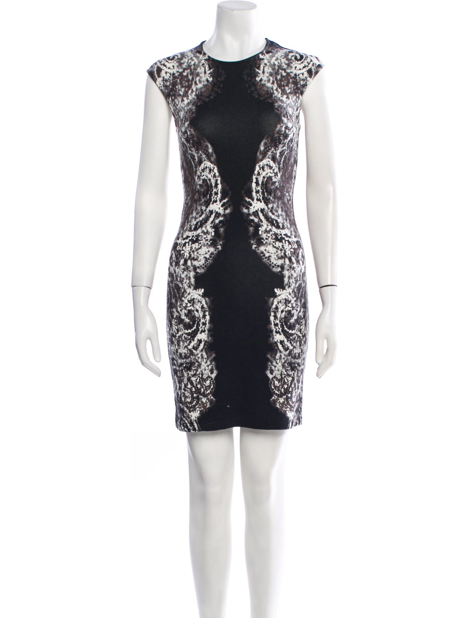 McQ Alexander McQueen Lace Pattern Mini Dress
