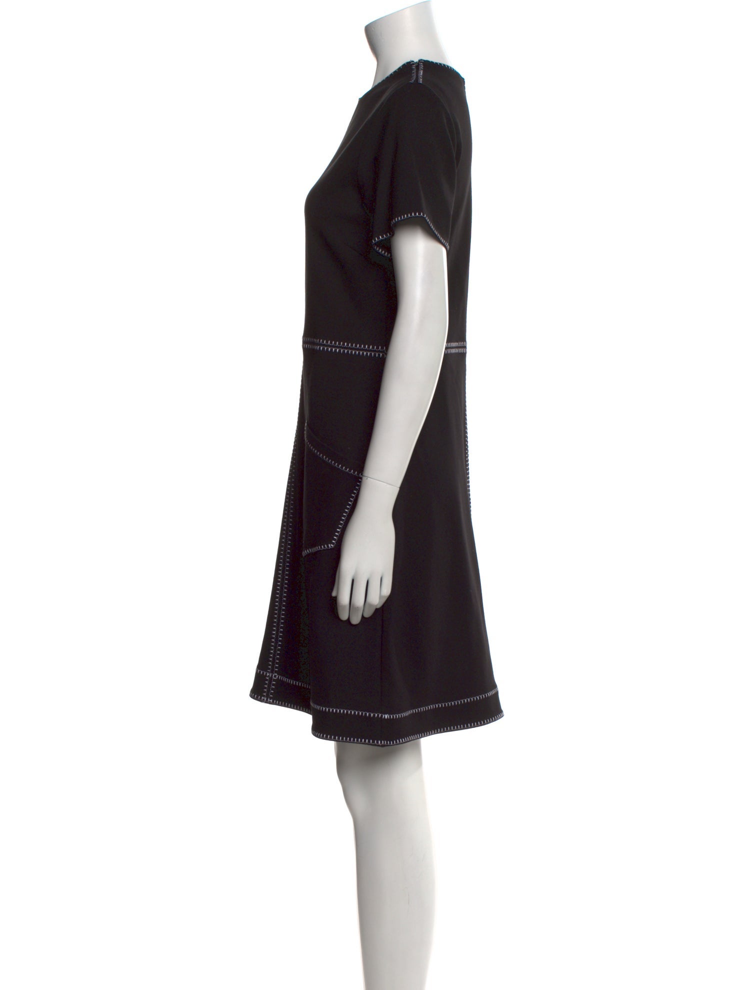 McQ Alexander McQueen Crew Neck Mini Dress
