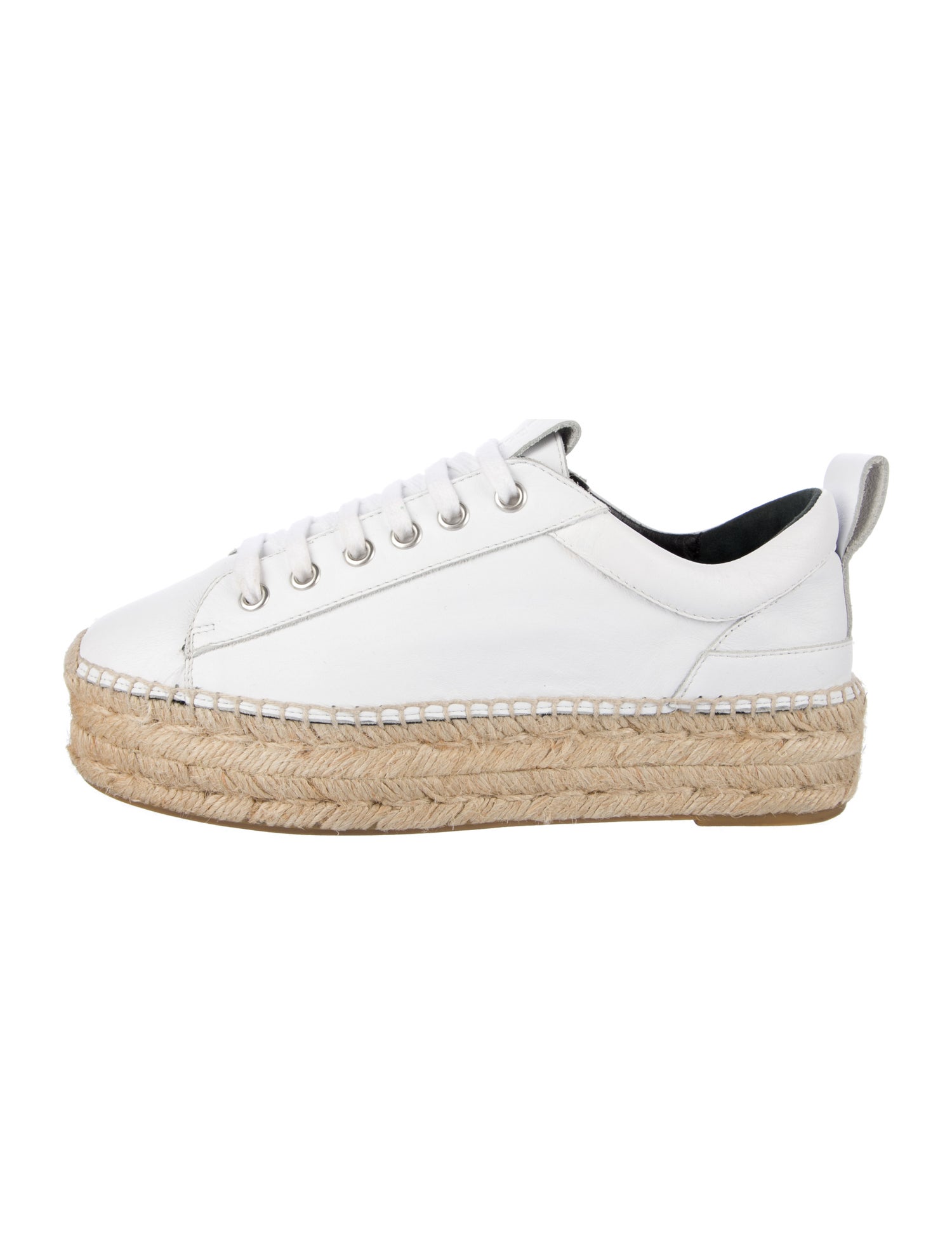 McQ Alexander McQueen Leather Braided Accents Espadrille Sneakers