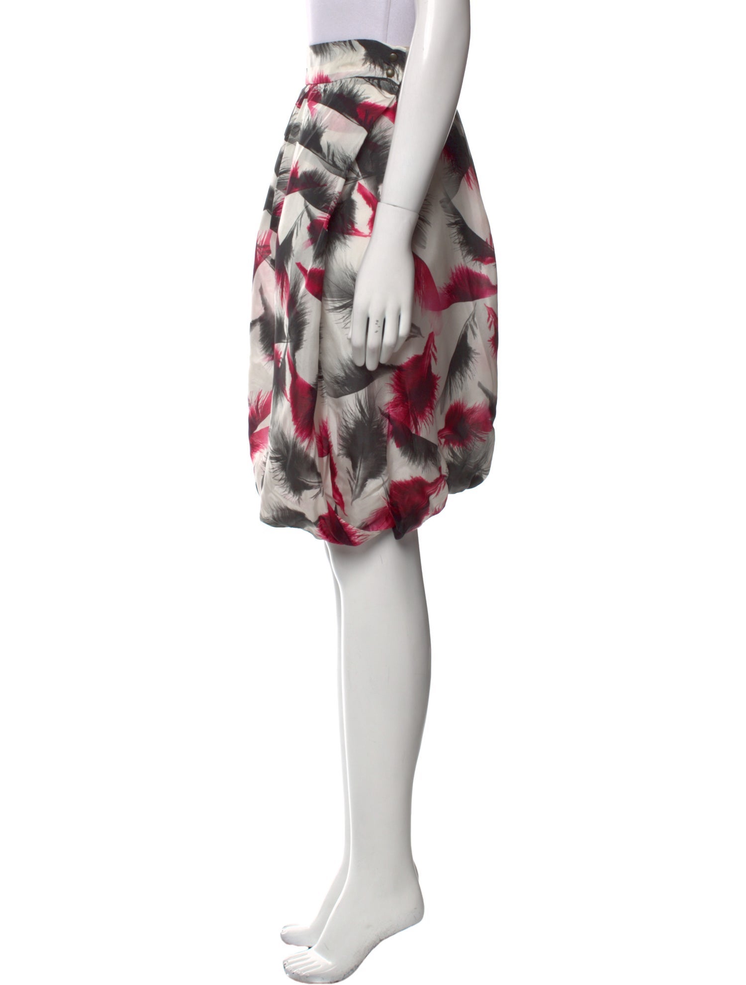 McQ Alexander McQueen Silk Knee-Length Skirt w/ Tags