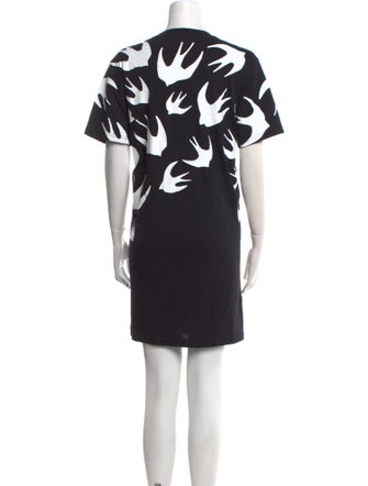 McQ Alexander McQueen Graphic Print Mini Dress
