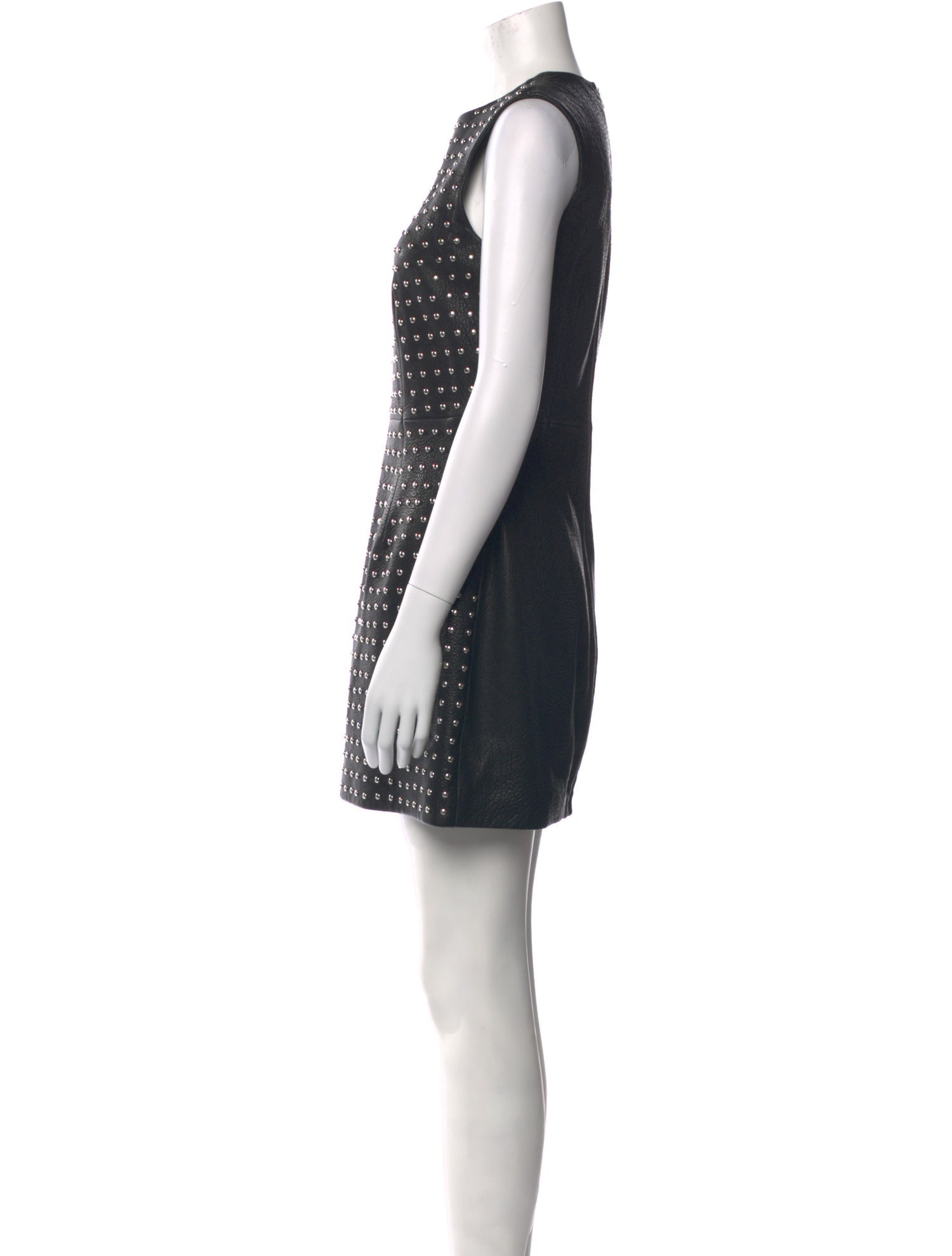 McQ Alexander McQueen Leather Mini Dress