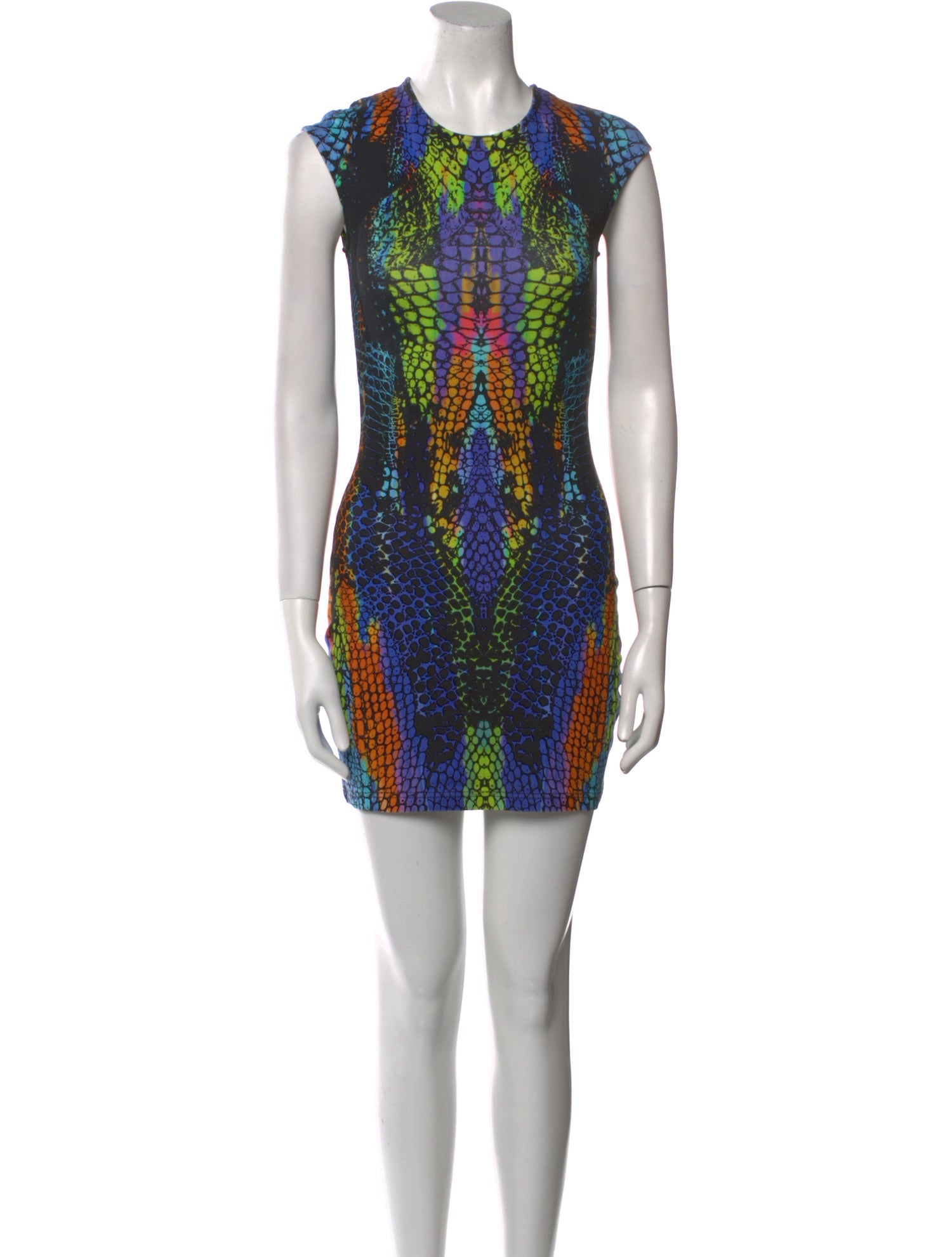 McQ Alexander McQueen Printed Mini Dress