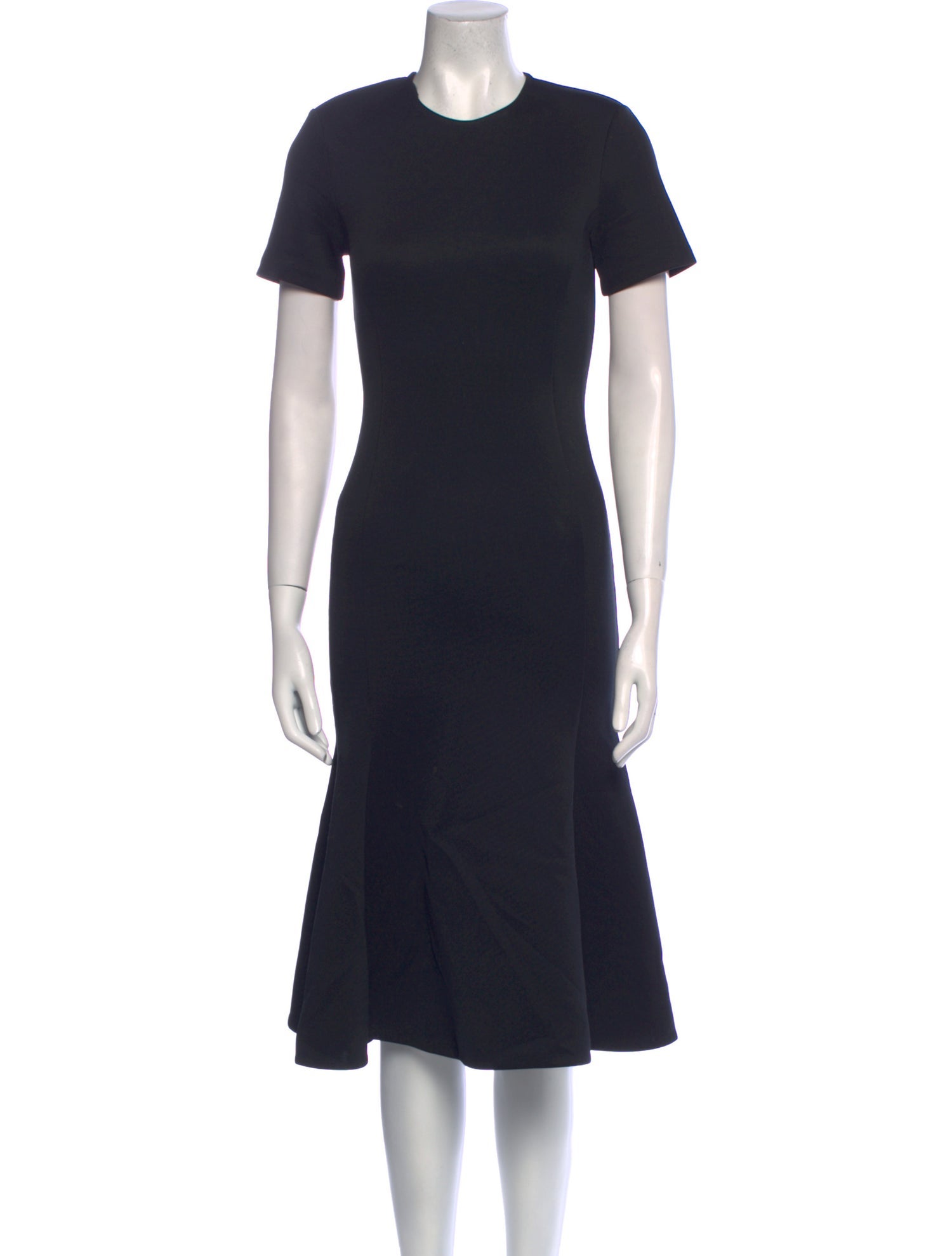 McQ Alexander McQueen Crew Neck Midi Length Dress