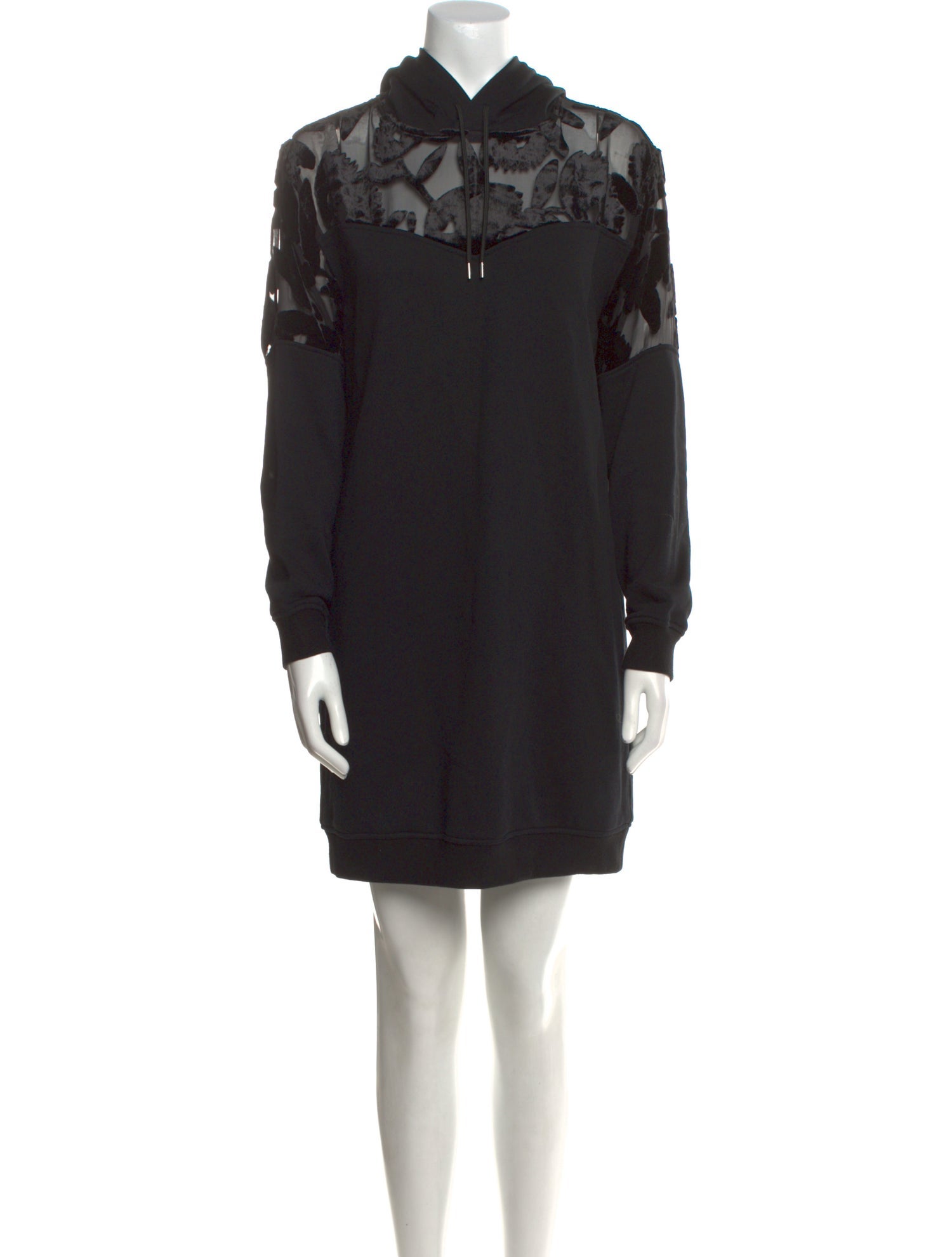 McQ Alexander McQueen Mock Neck Mini Dress