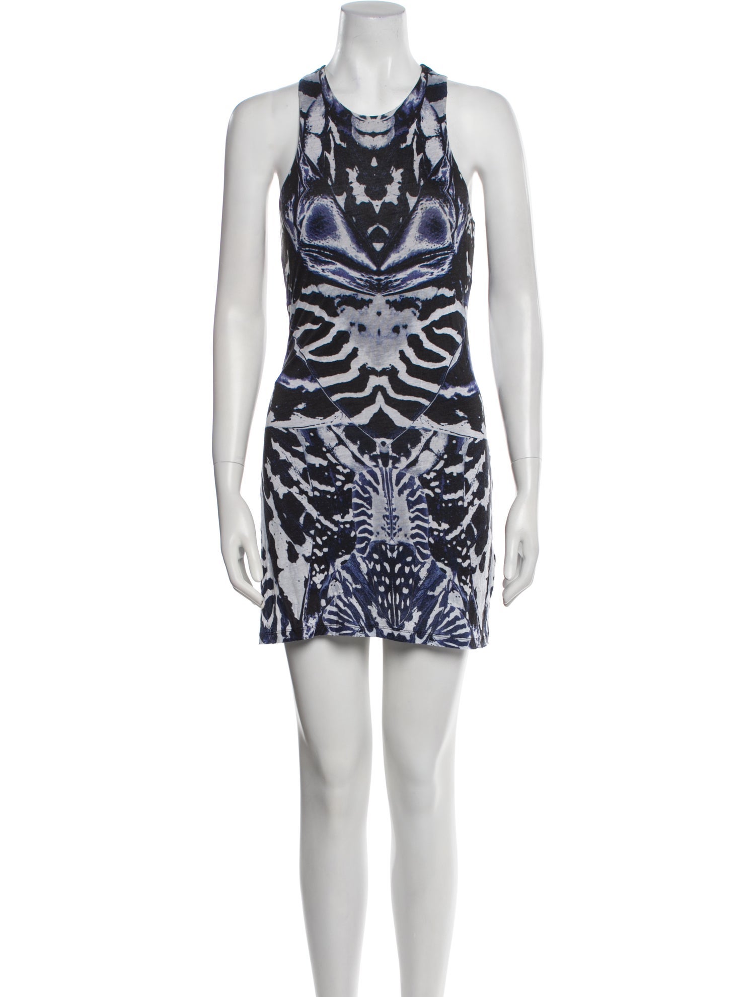 McQ Alexander McQueen Printed Mini Dress
