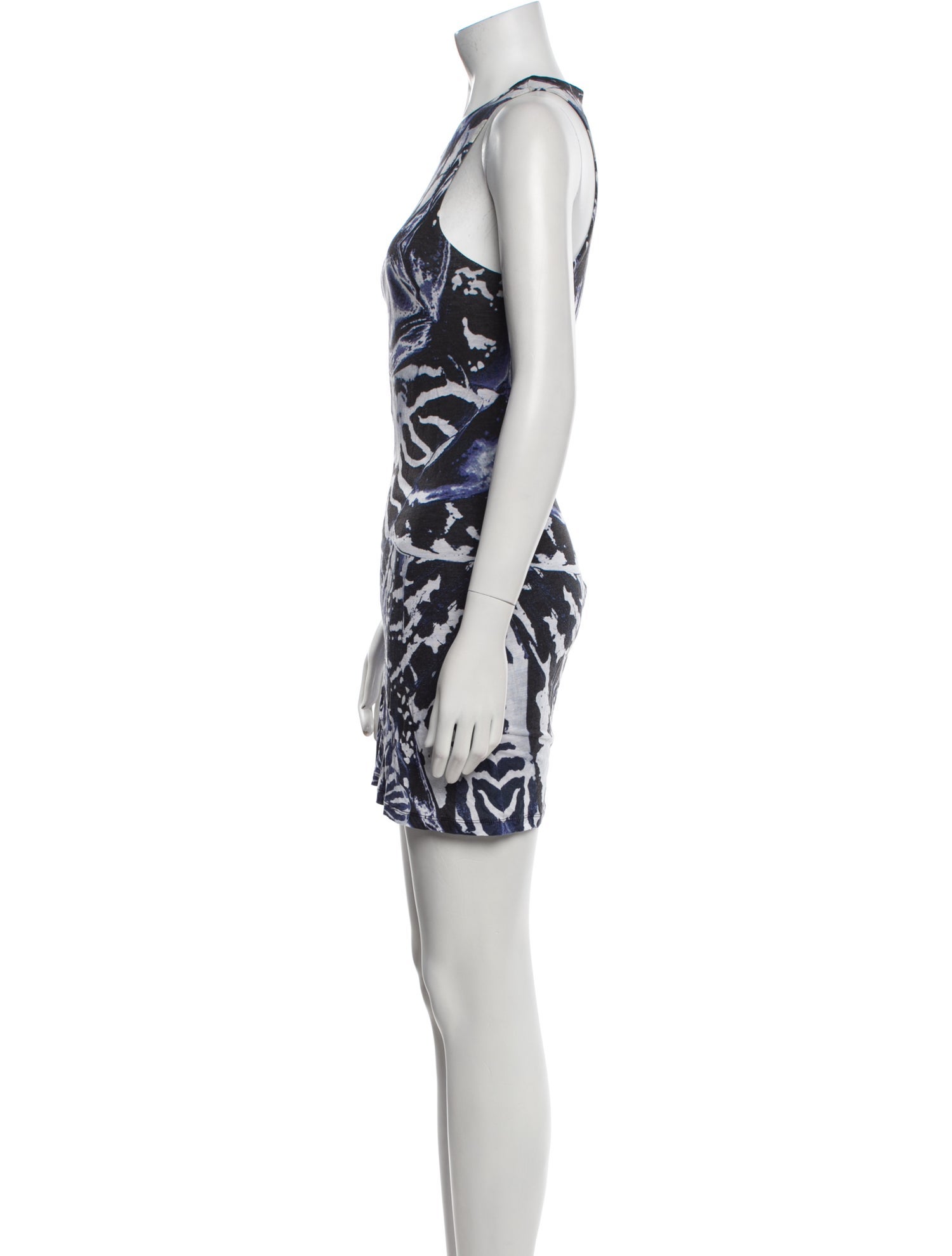 McQ Alexander McQueen Printed Mini Dress