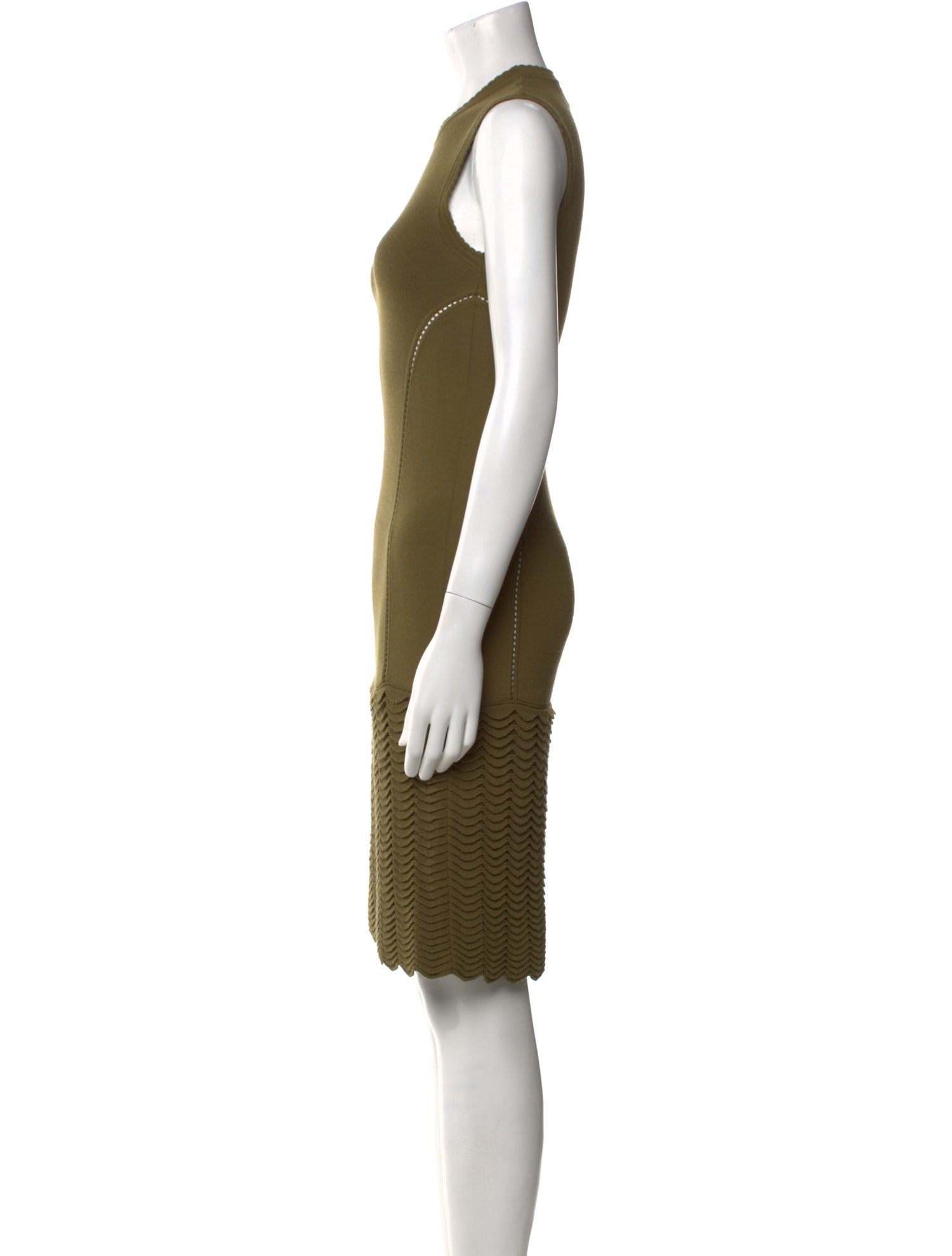 McQ Alexander McQueen Crew Neck Knee-Length Dress