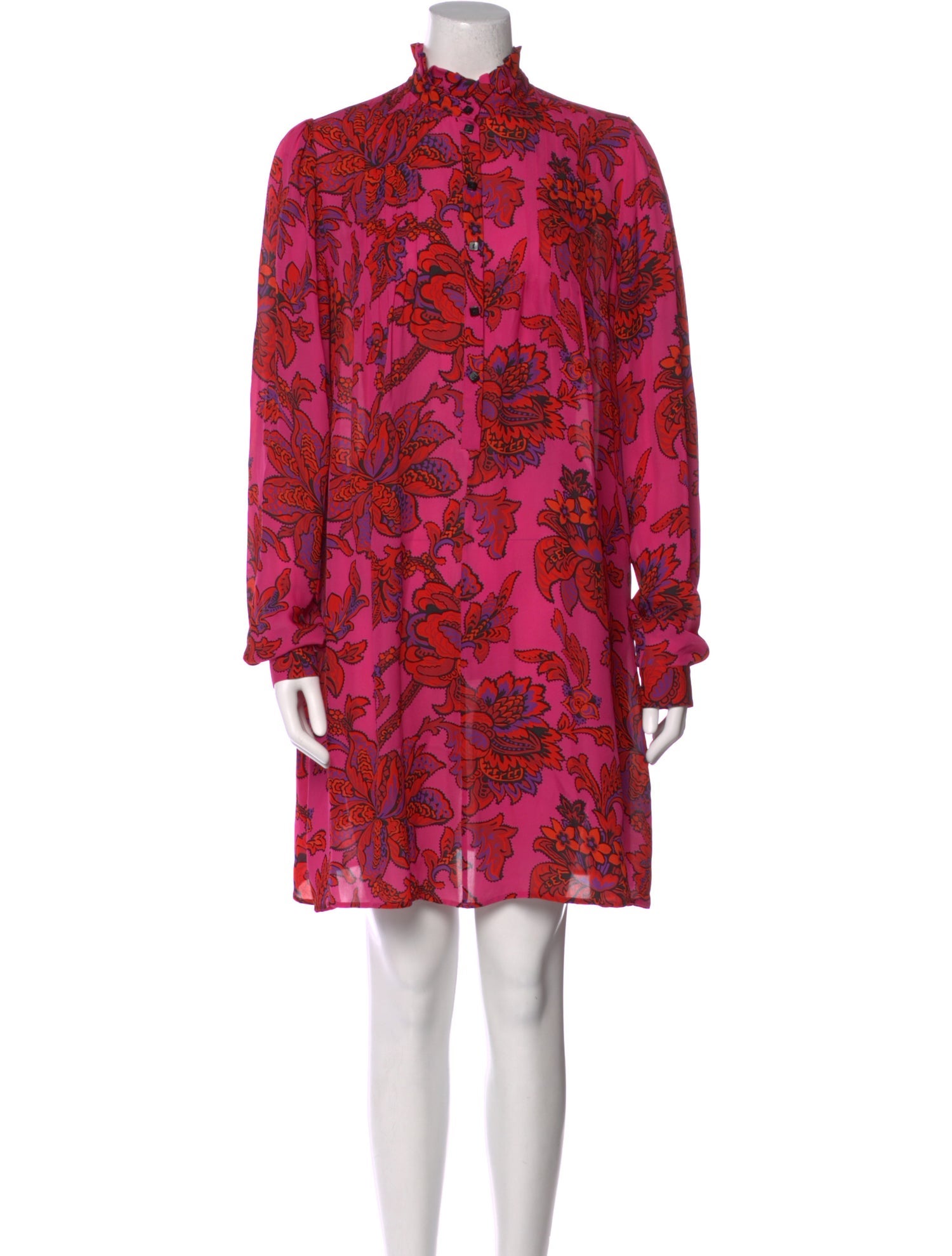 McQ Alexander McQueen Silk Knee-Length Dress