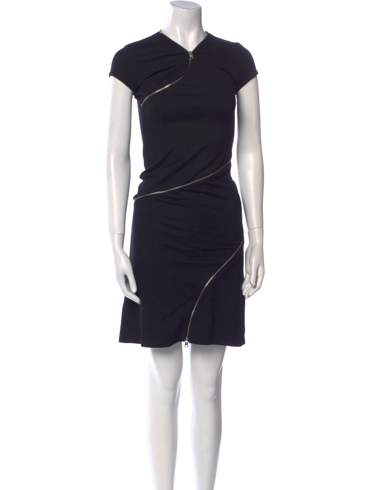 McQ Alexander McQueen V-Neck Mini Dress