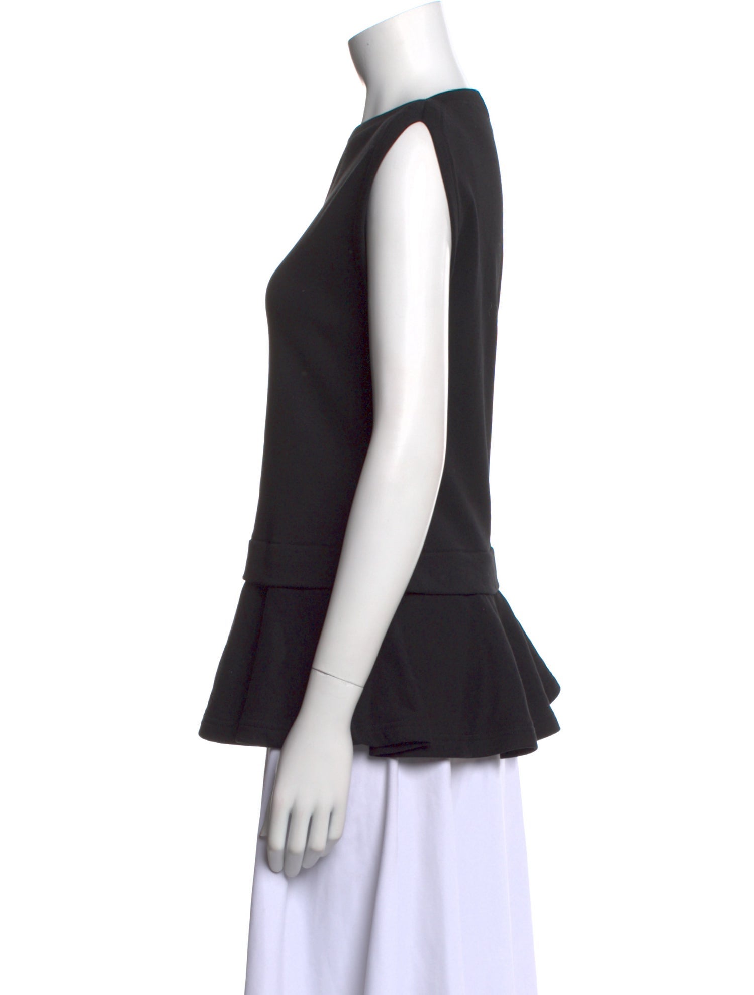 McQ Alexander McQueen Bateau Neckline Short Sleeve Top