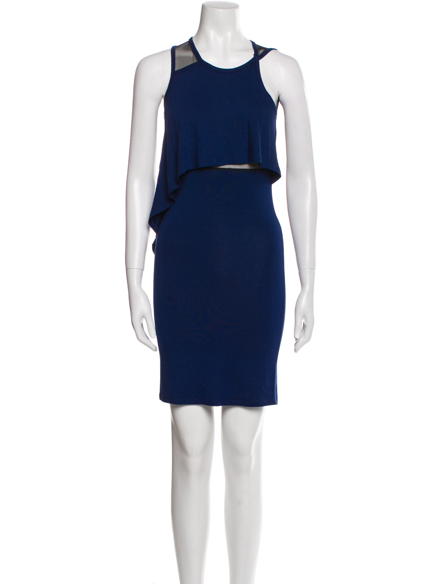 McQ Alexander McQueen Crew Neck Mini Dress