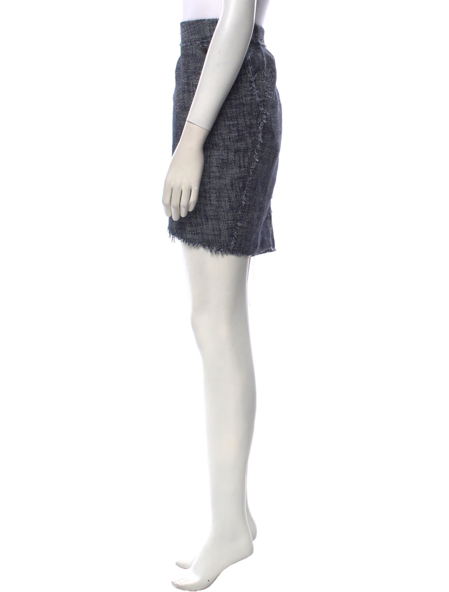 McQ Alexander McQueen Tweed Pattern Mini Skirt