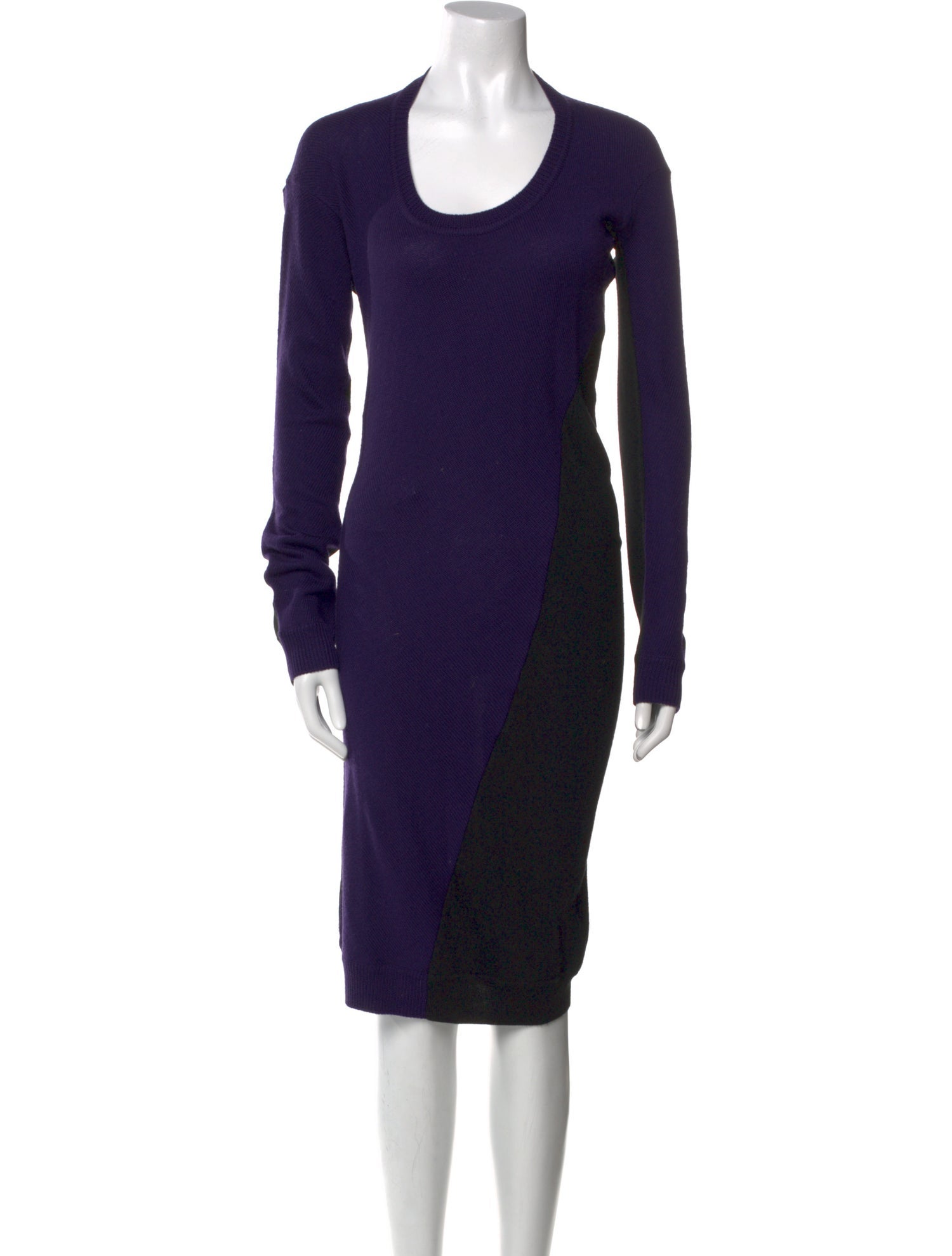 McQ Alexander McQueen Wool Knee-Length Dress