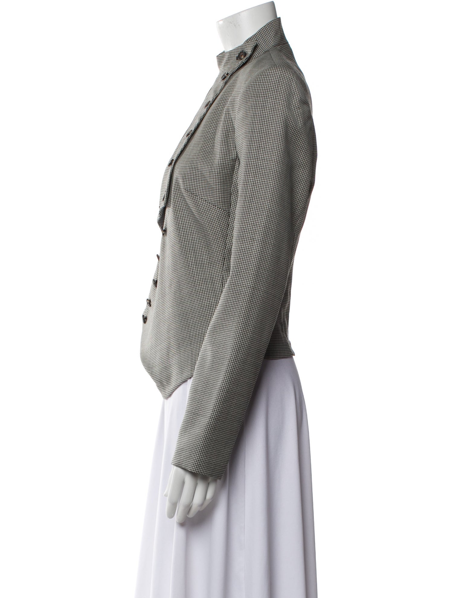 McQ Alexander McQueen Wool Plaid Print Jacket