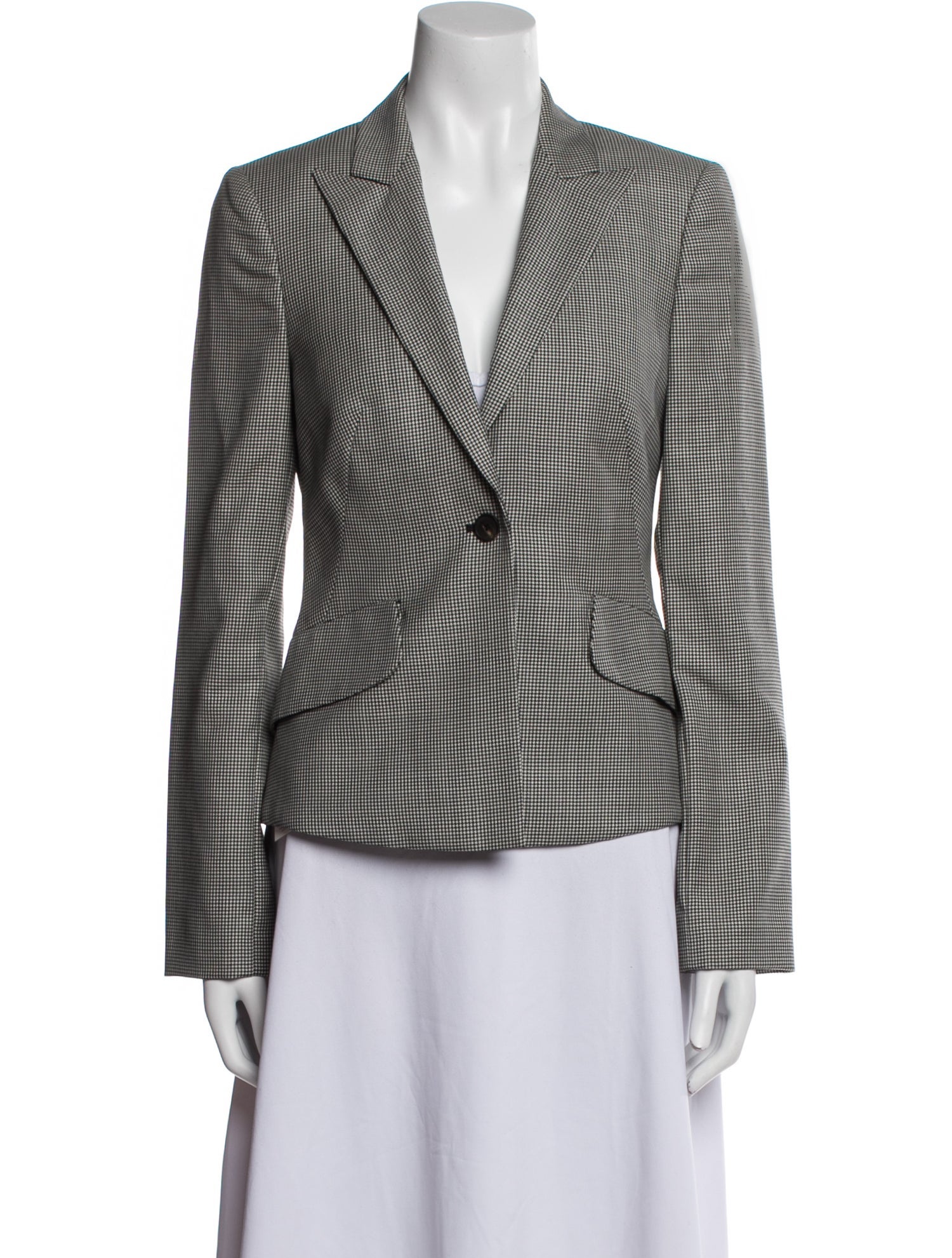 McQ Alexander McQueen Wool Plaid Print Blazer