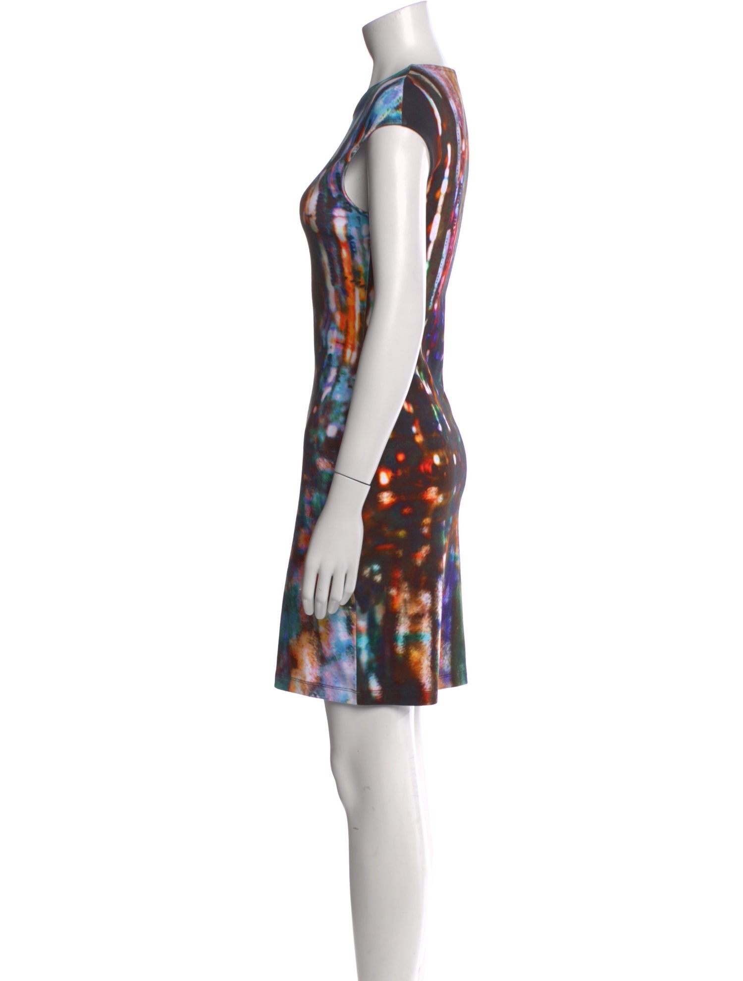 McQ Alexander McQueen Printed Mini Dress