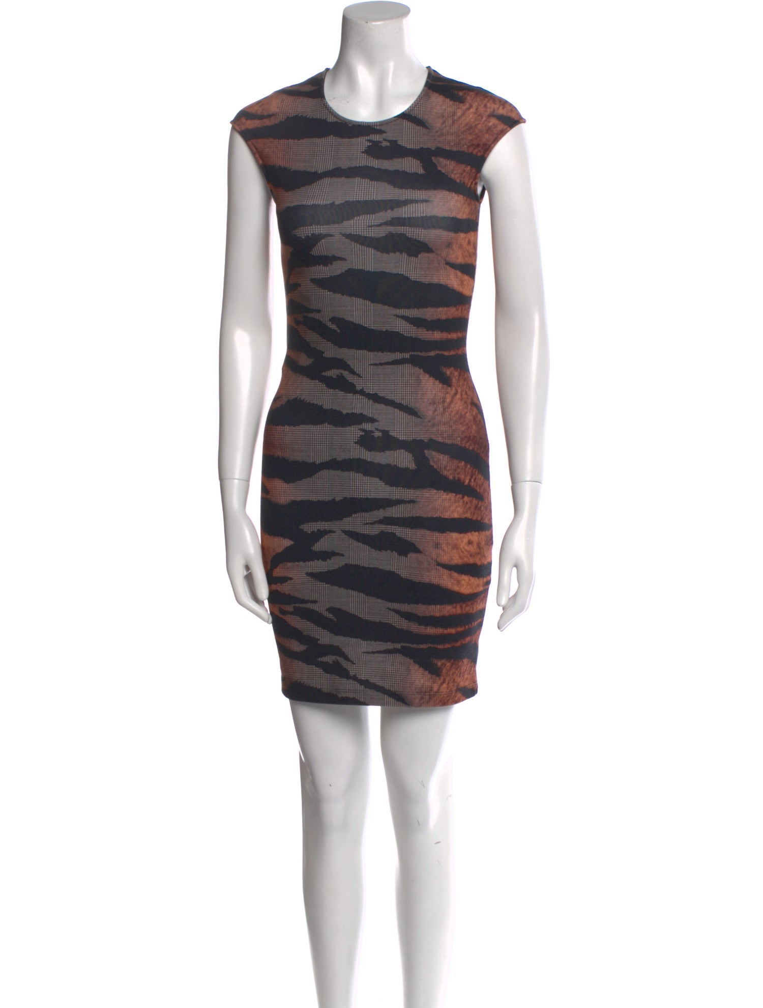 McQ Alexander McQueen Animal Print Mini Dress