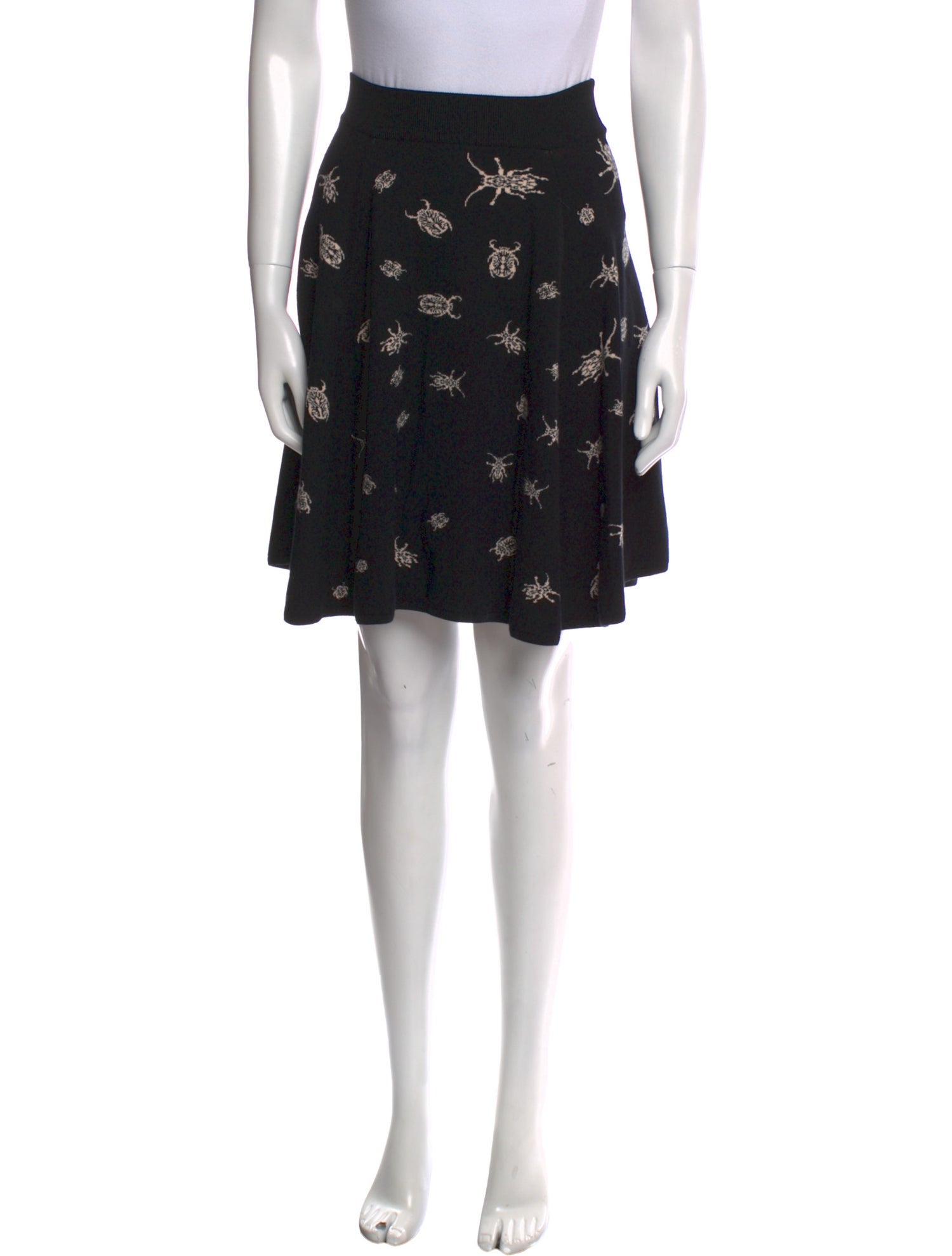 McQ Alexander McQueen Floral Print Knee-Length Skirt