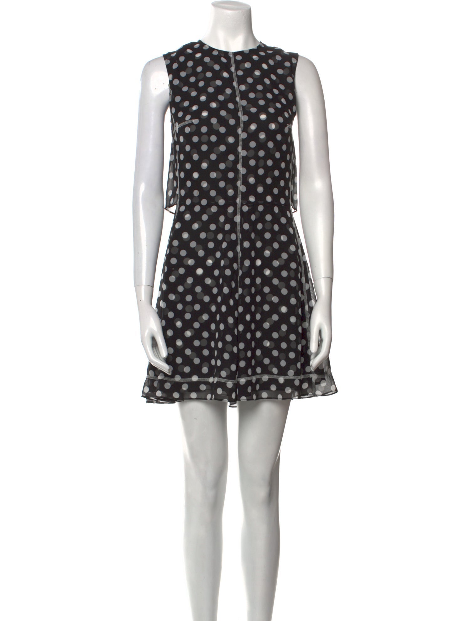 McQ Alexander McQueen Polka Dot Print Mini Dress